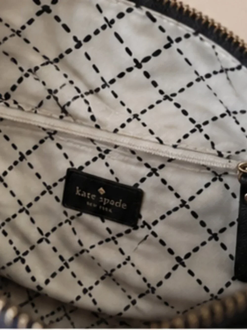 Kate Spade Black Satchel Gold Hardware Structured Bag
